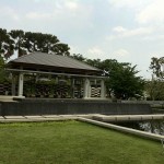 สระน้ำบริเวณที่จัดงาน