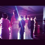 บ่าวสาวบนเวที