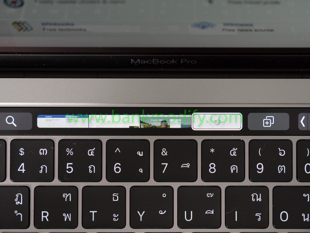 Touchbar บน Safari สามารถสลับหน้าเว็บได้